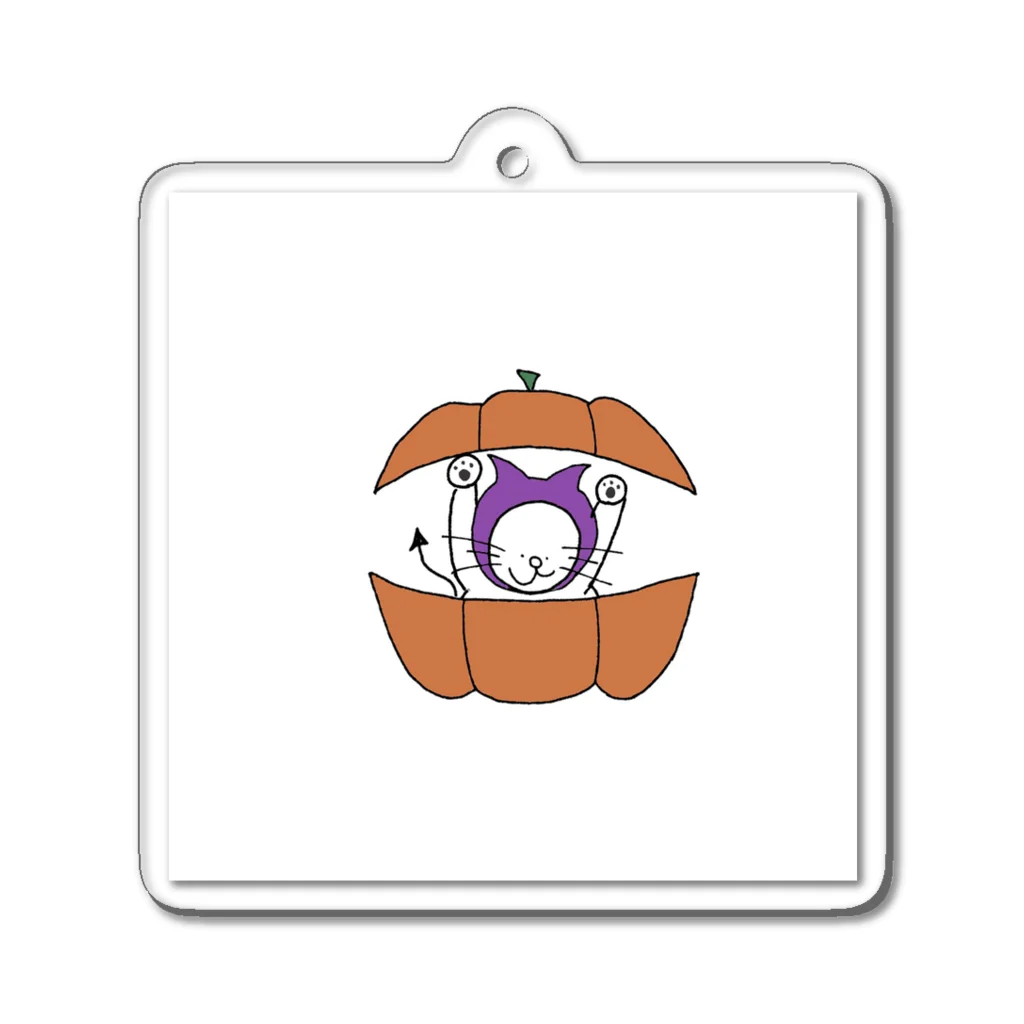 mii12のpumpkin cats Acrylic Key Chain