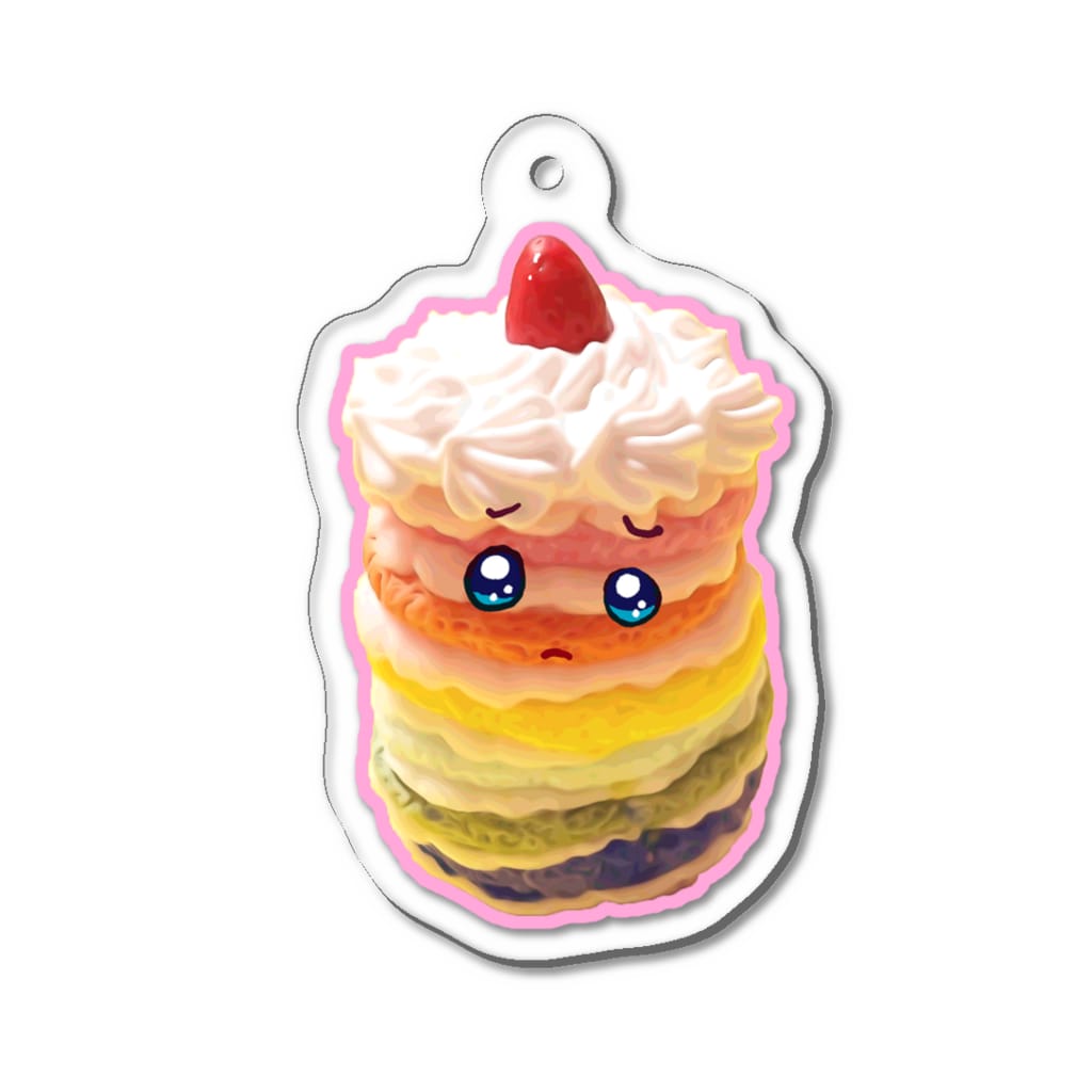 油絵描きの小物売り場のケーキな小悪魔（グッズ） Acrylic Key Chain