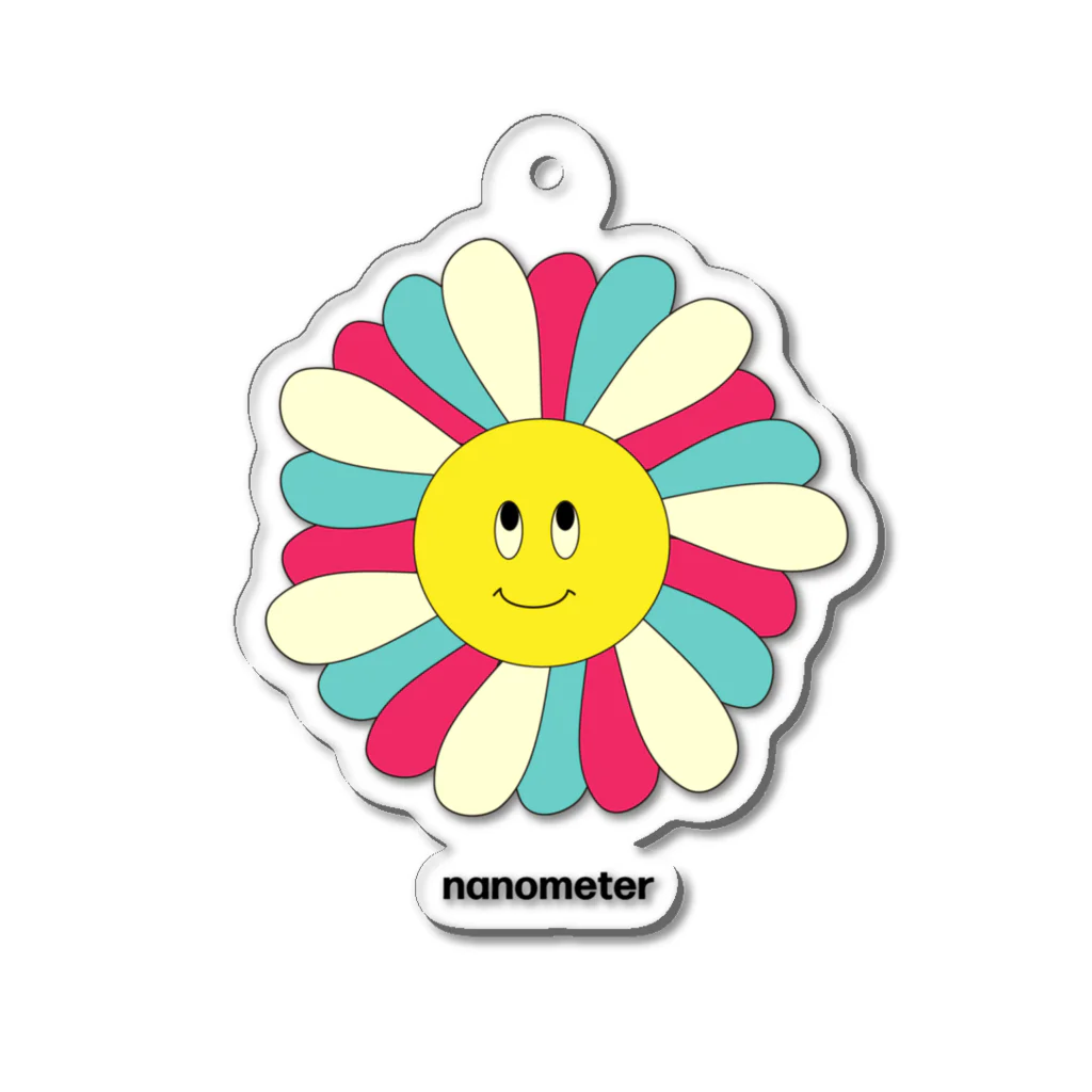 nanometerのnanometer『レトロお花』アクリルキーホルダー Acrylic Key Chain