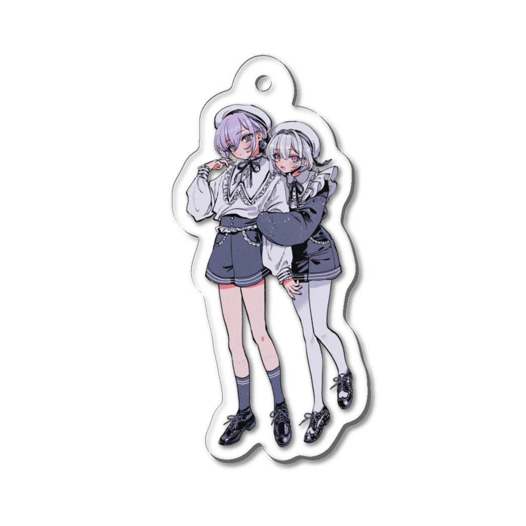 万歳寿大宴会の2023年美少年展×SUZURIコラボグッズ Acrylic Key Chain