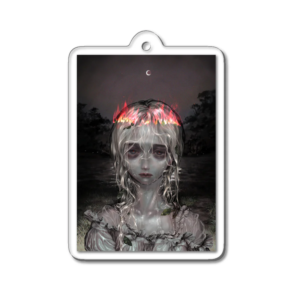 🫀𝓢𝓲𝓽𝓻𝔂🥀のmoon Acrylic Key Chain