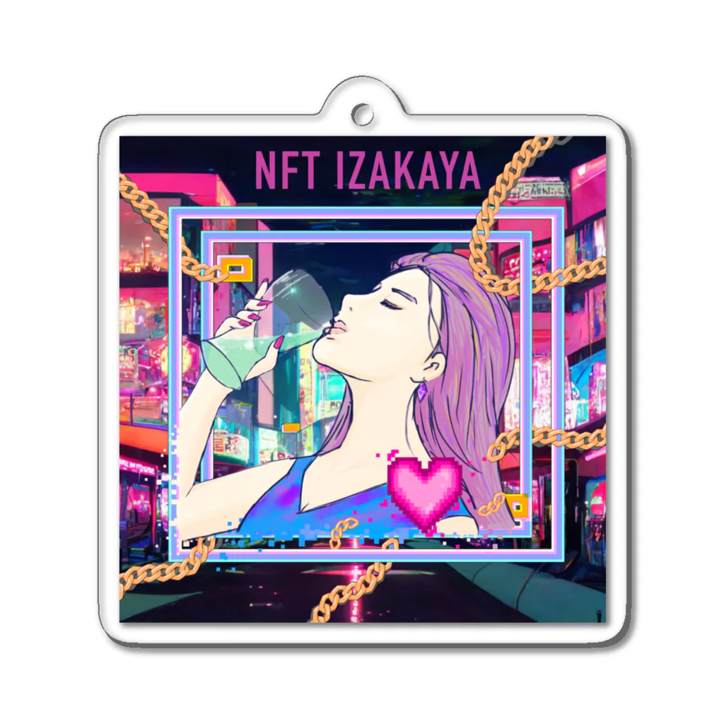 KOKI【CUTE POOPS NFTs】2コレ展開&NFT居酒屋オーナーのNFT IZAKAYA Goods Acrylic Key Chain