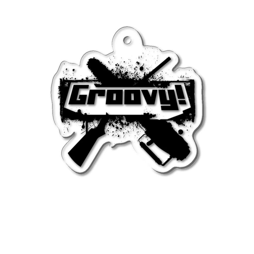 stereovisionのGroovy!(イカすぜ) アクリルキーホルダー