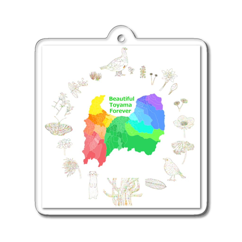 TABI TABI SHOPのBTF Nature Series Acrylic Key Chain