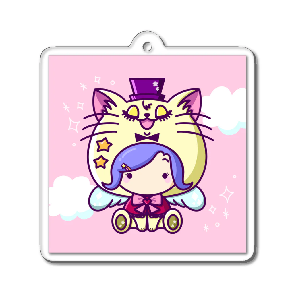 reo_chibiisのCryptoChibiisゆめかわ猫 Acrylic Key Chain