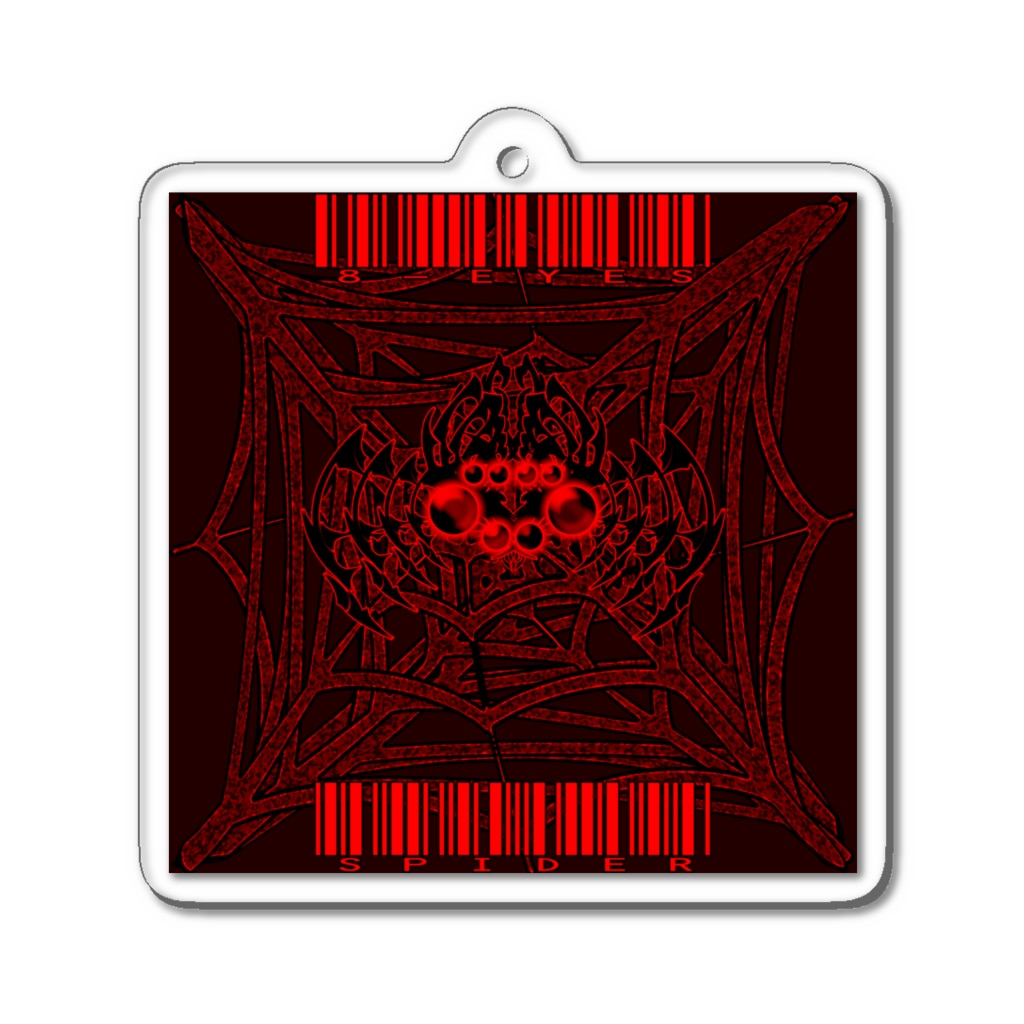 Ａ’ｚｗｏｒｋＳの8-EYES SPIDER RED Acrylic Key Chain
