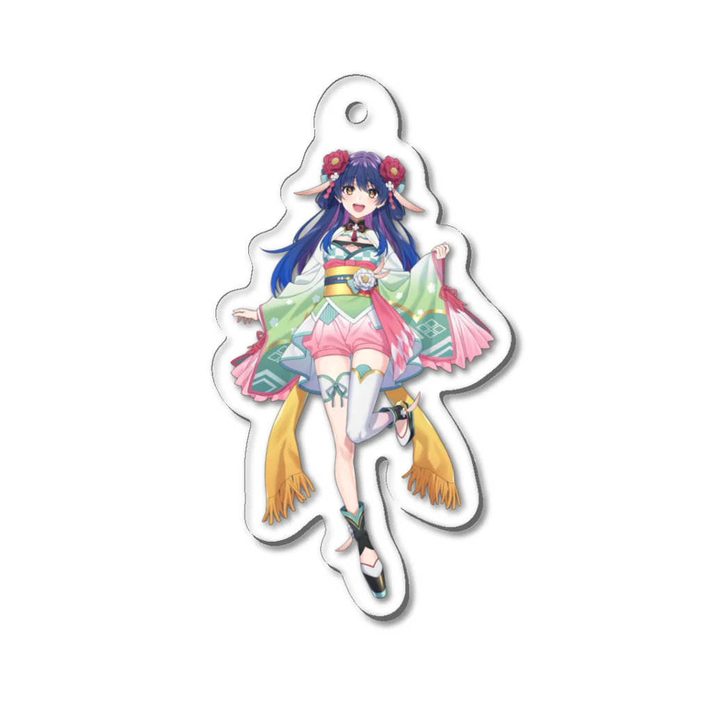 花琴いぐさ👻🌸妖怪Vtuberですの花琴いぐさー 芍薬 ー Acrylic Key Chain