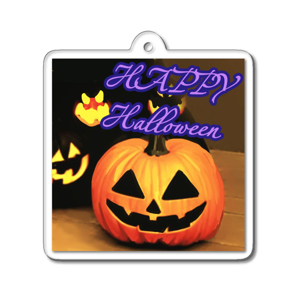 ガシャジャングルの HAPPY HALLOWEEN (ハッピー ハロウィン) Acrylic Key Chain