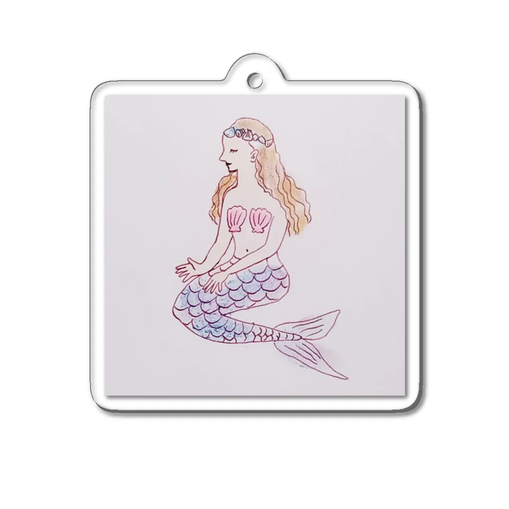 illustratorSHUKOの人魚姫 Acrylic Key Chain