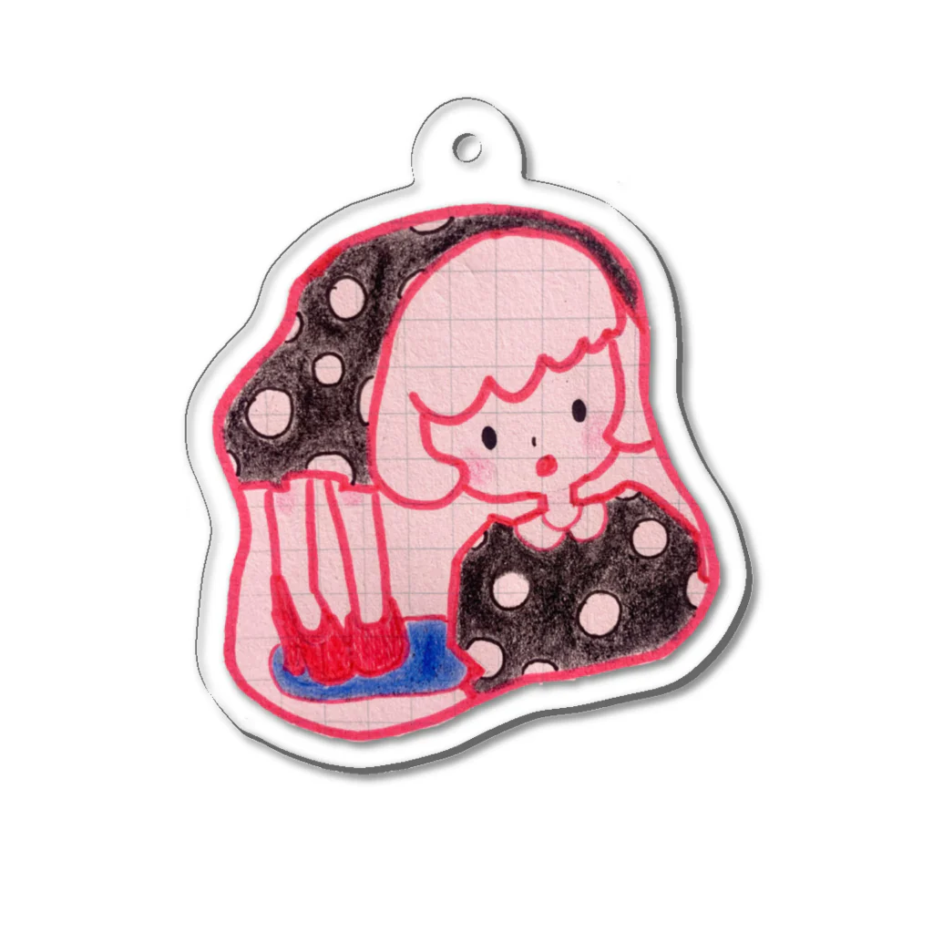 feee.co/フィー子(マーメイド)のダンスフロアに佇むモガ Acrylic Key Chain