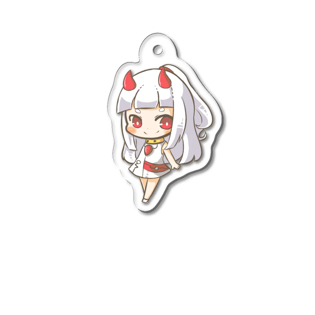 白鬼のハクラ@鬼仙の姫の白鬼ハクラ　グッズ Acrylic Key Chain