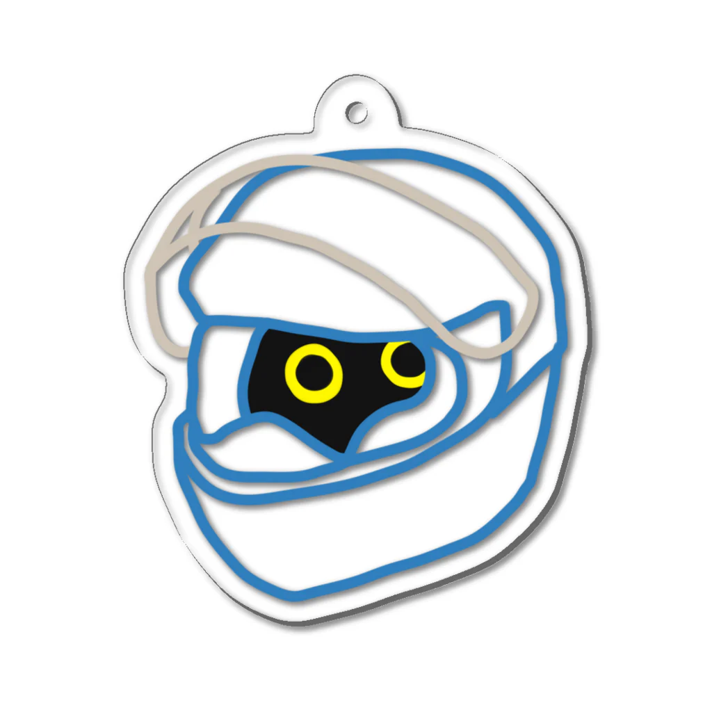 ねこのしもべのくろねっこヘルネッコ Acrylic Key Chain