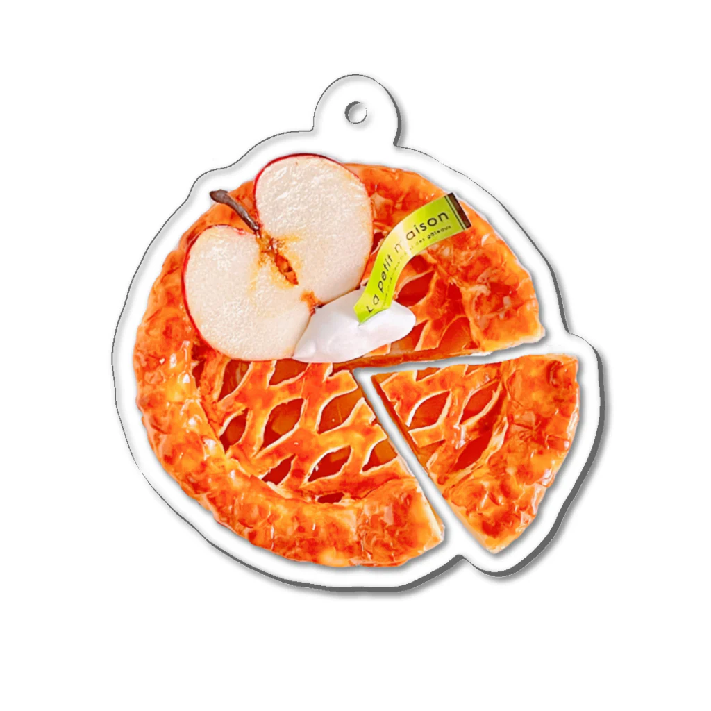 本多宏美 フェイクスイーツ講師の食べられないアップルパイをつまみ食い Acrylic Key Chain