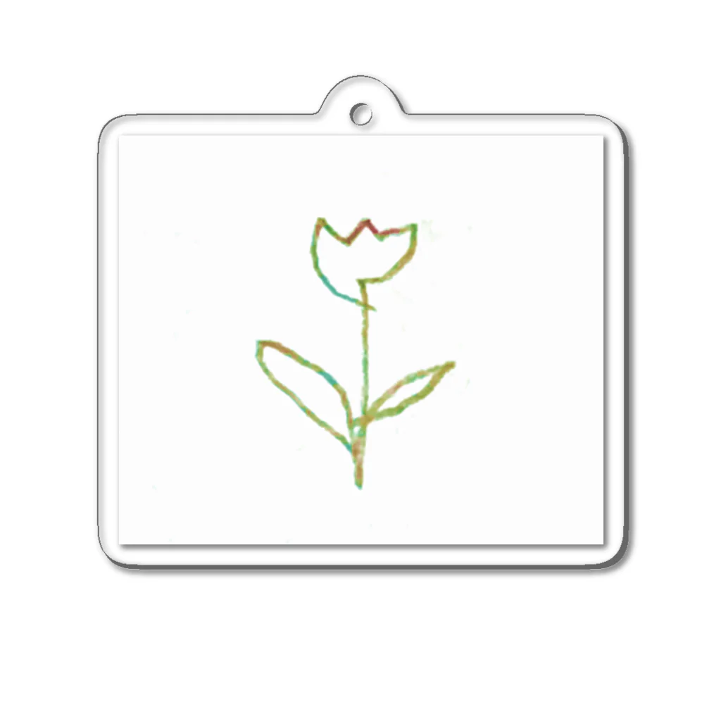 rilybiiの虹色 Tulip Acrylic Key Chain