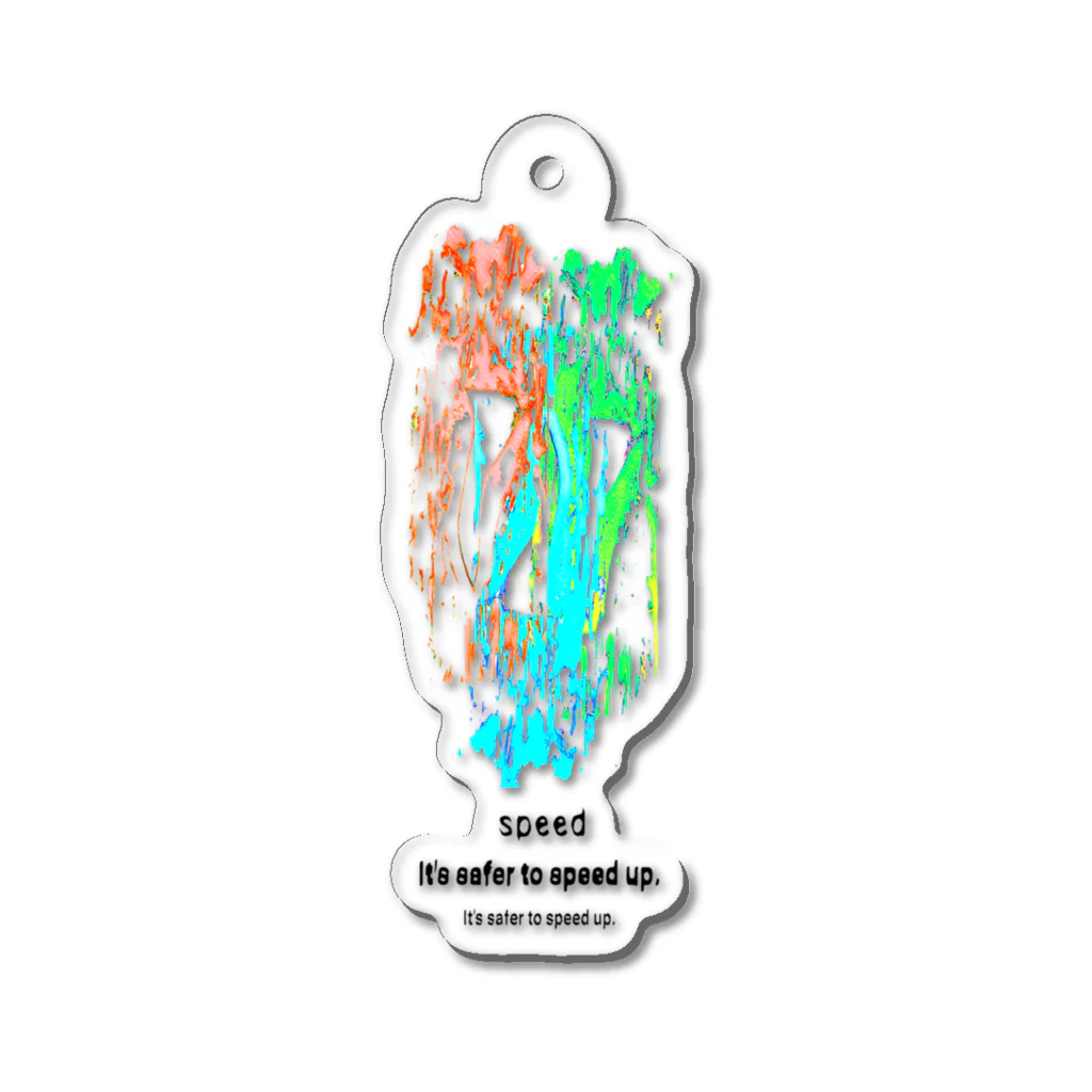 BAMBINERDSのspeed Acrylic Key Chain