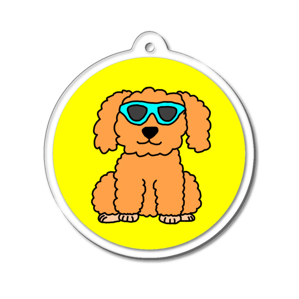 senaのサングラス犬 Acrylic Key Chain