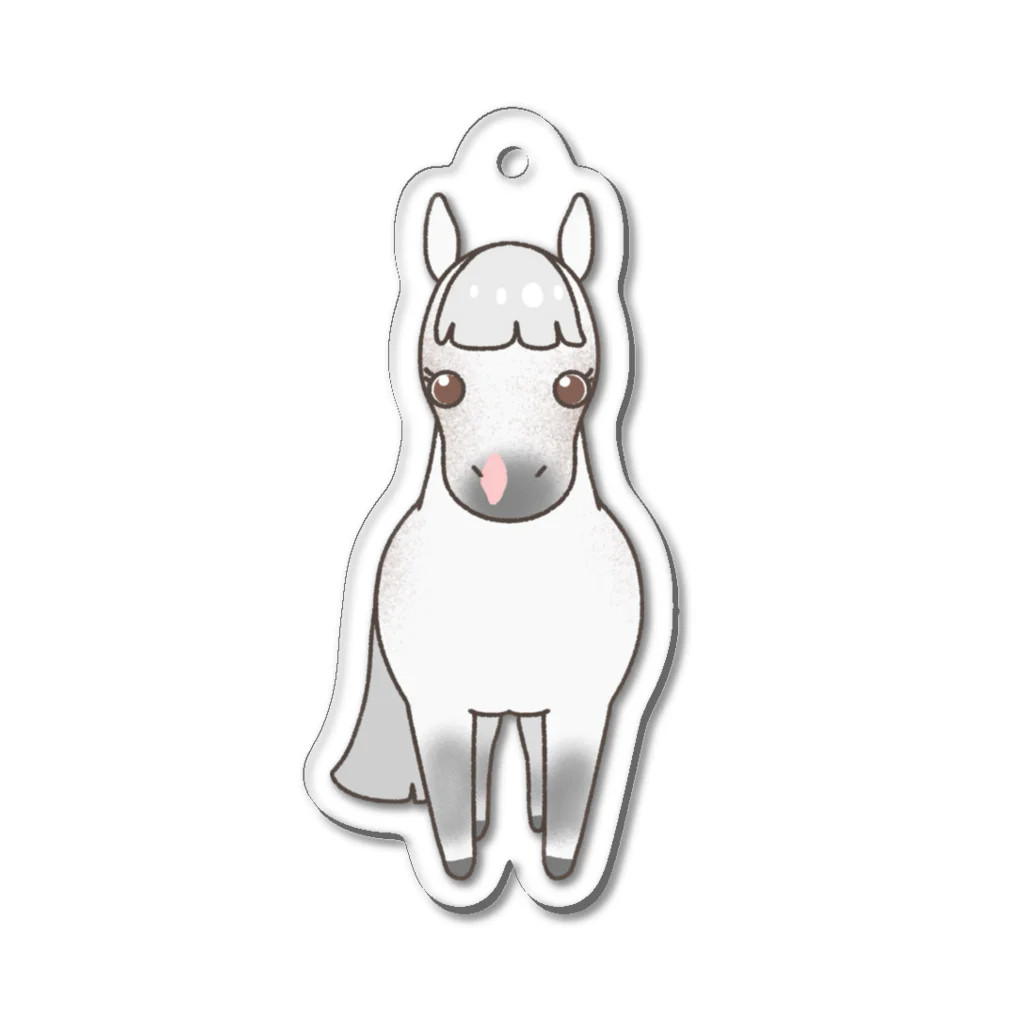 ゆるかわ馬グッズ　芦峅ホースヴィレッジのゆるかわ馬　イーグルくん Acrylic Key Chain