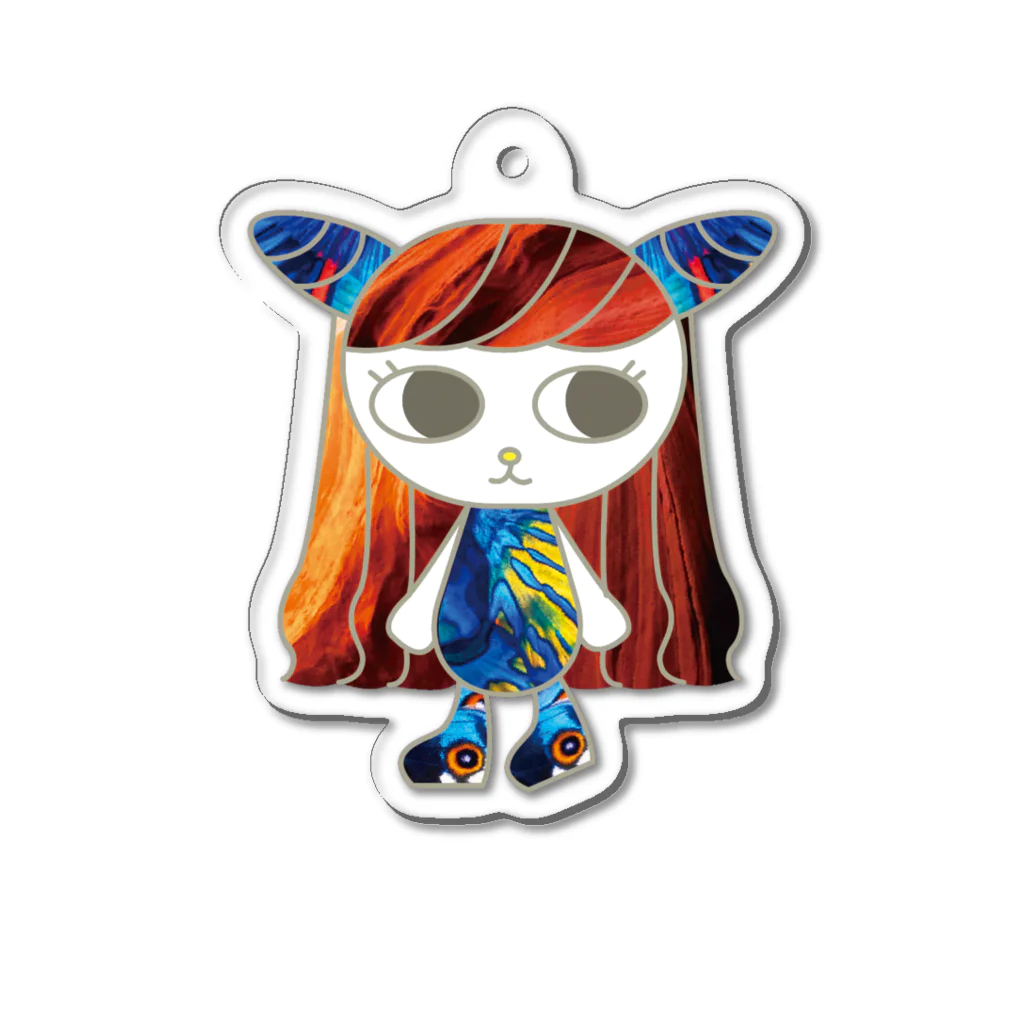 Yoko/foundationのvivid girl Acrylic Key Chain