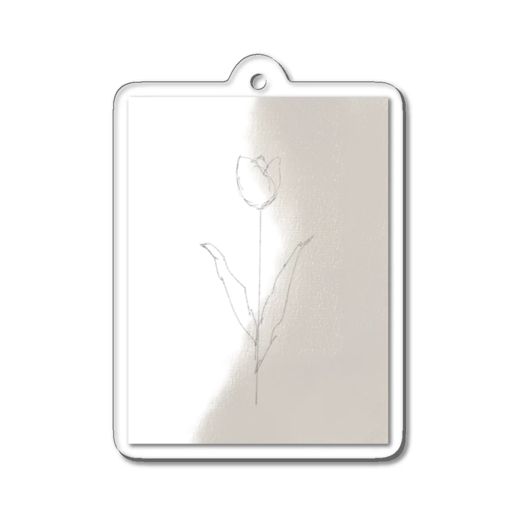 rilybiiのTulip Art Acrylic Key Chain