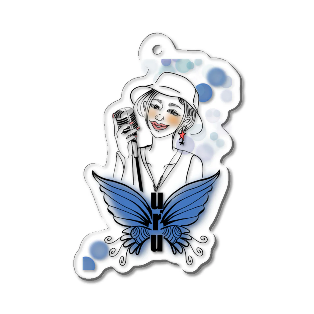 🫧🦋uru🎙ぅʓ👠💕の🫧🦋uru🎙ぅʓ👠💕クッション Acrylic Key Chain