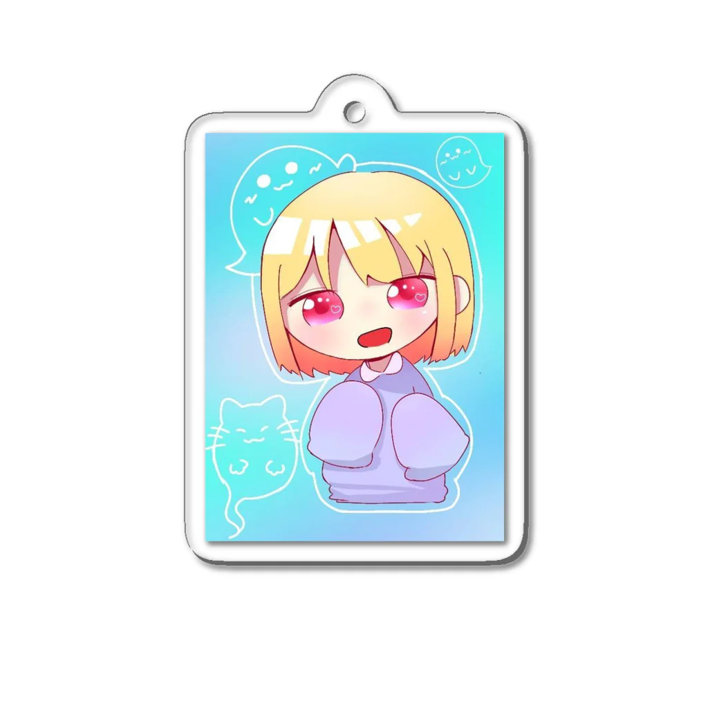 いろはの萌え袖パステル少女 Acrylic Key Chain