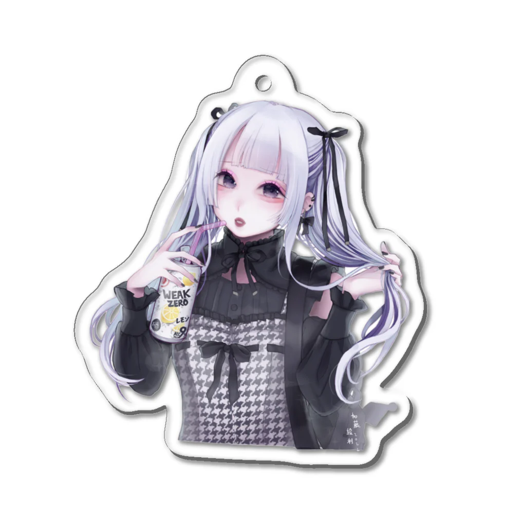 加藤♡絵利のゴス地雷女子　チューハイ2 Acrylic Key Chain