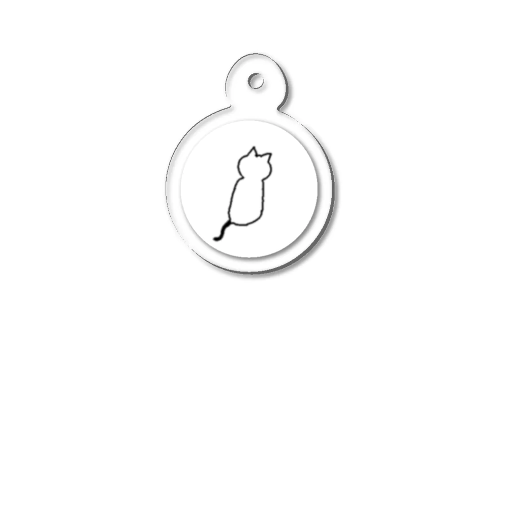 backの後ろ猫BASIC Acrylic Key Chain