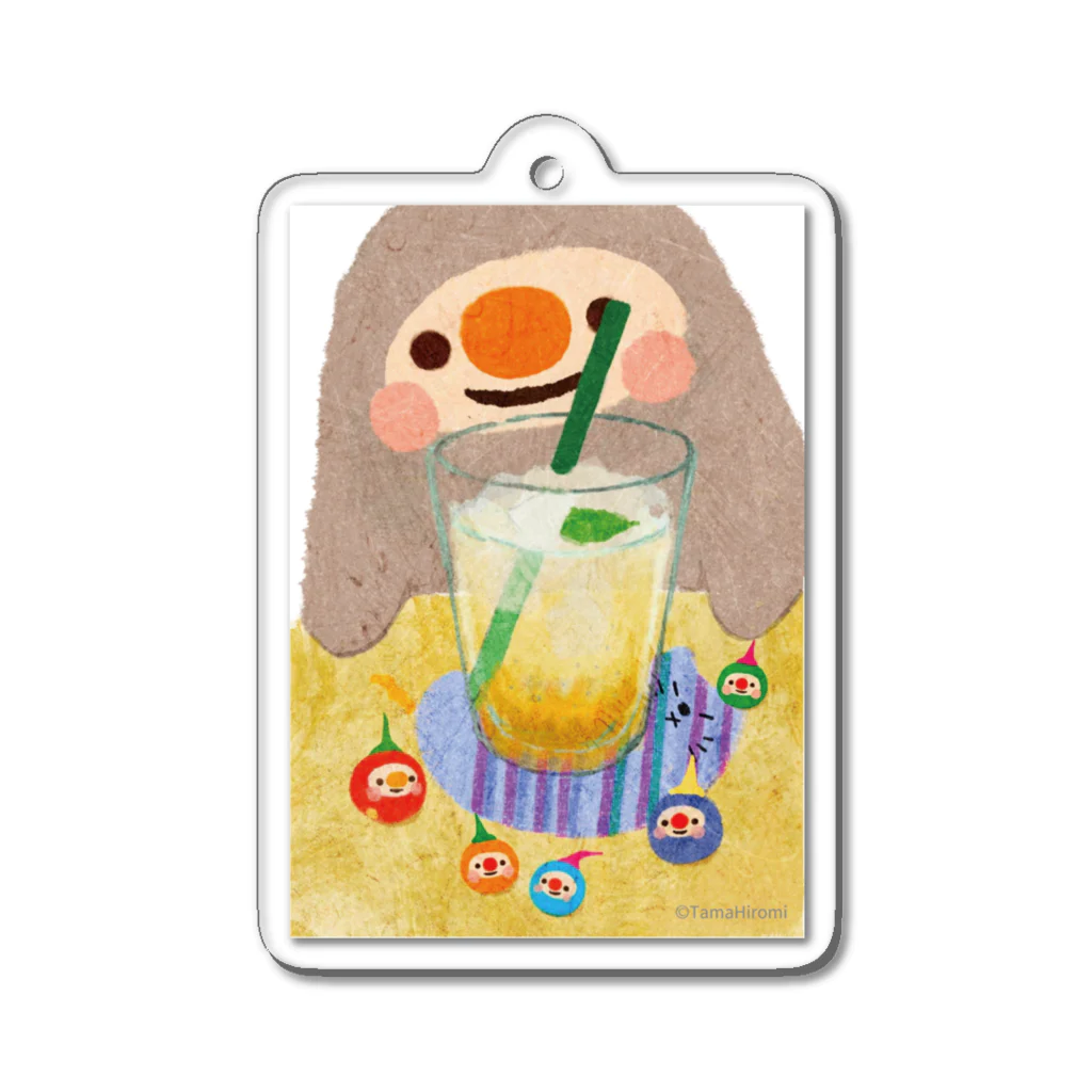 たまひろみShopの大人のジンジャーエール飲みたいな Acrylic Key Chain