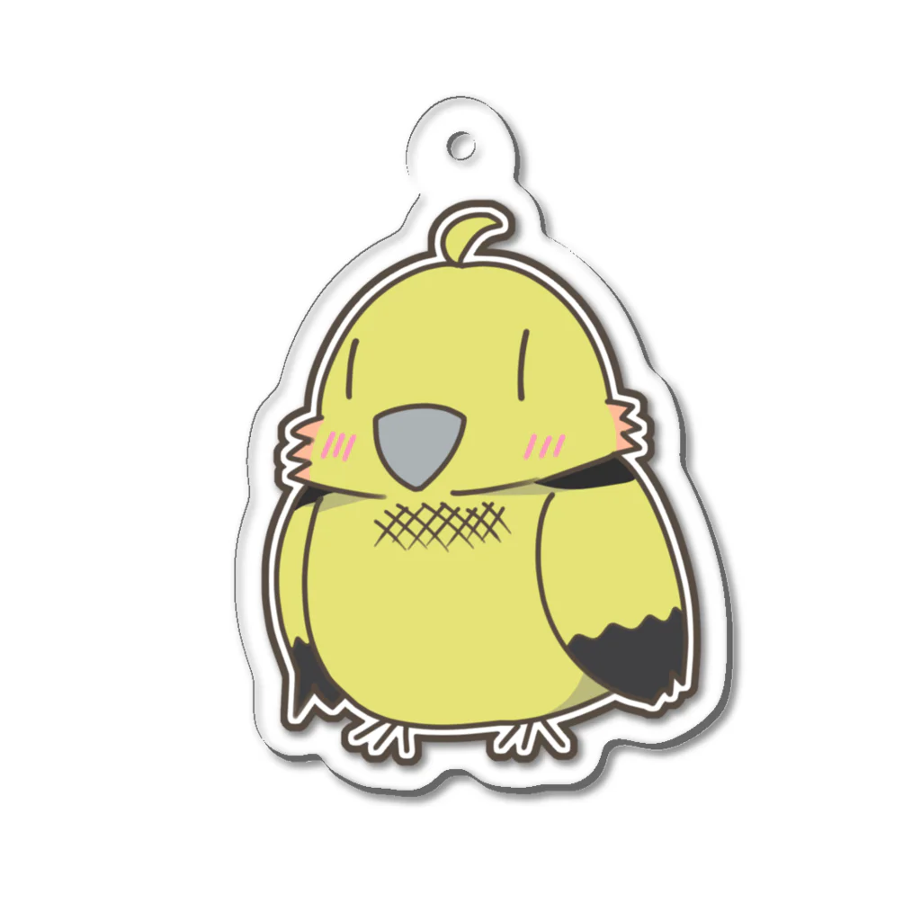 そーきの鳥さん(イエロー) Acrylic Key Chain