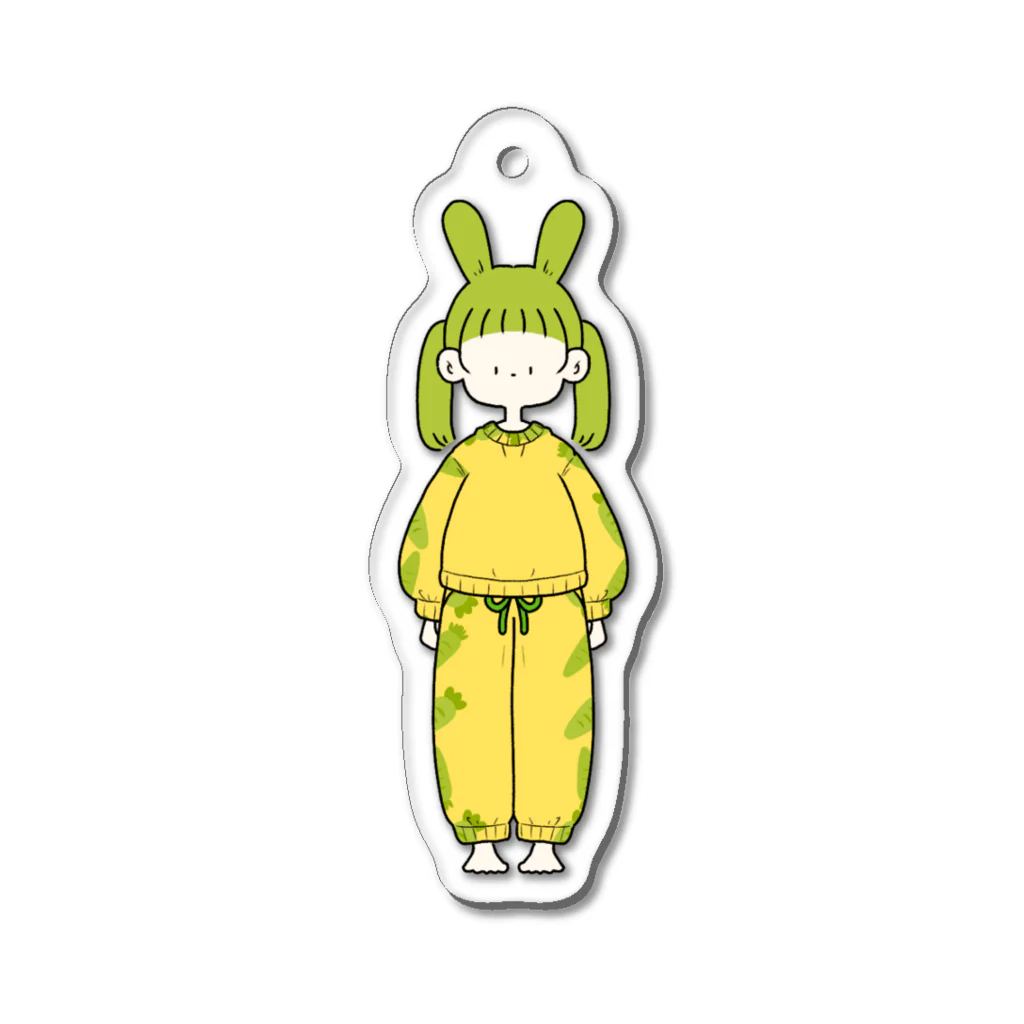 にか。の雑貨屋さん。の🐰こぴかうさぎ。07🥕 Acrylic Key Chain