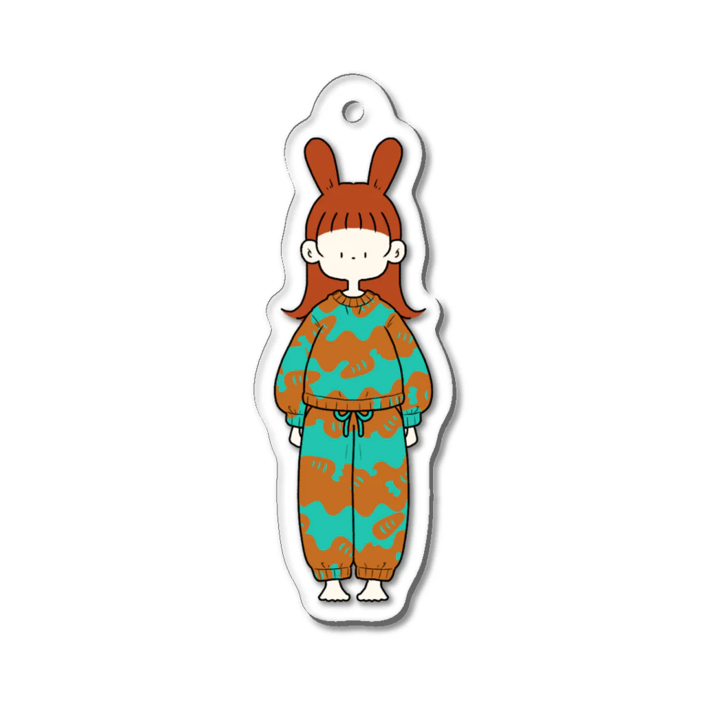 にか。の雑貨屋さん。の🐰こぴかうさぎ。08🥕 Acrylic Key Chain