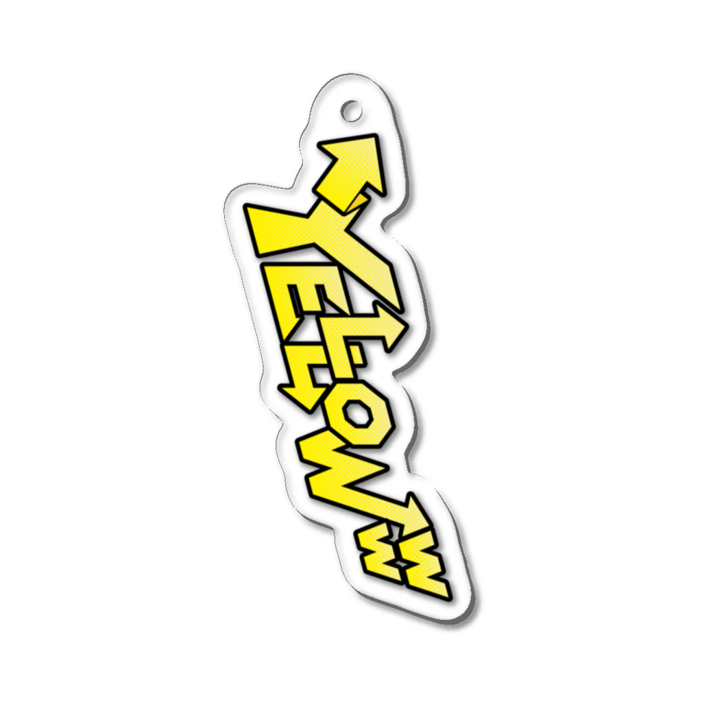 YELLOWwwのカラーロゴ Acrylic Key Chain