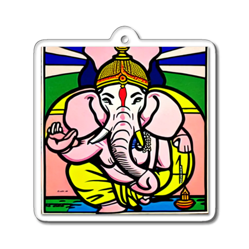 Tsuboiの-The World Gods- #005 Ganesha Acrylic Key Chain