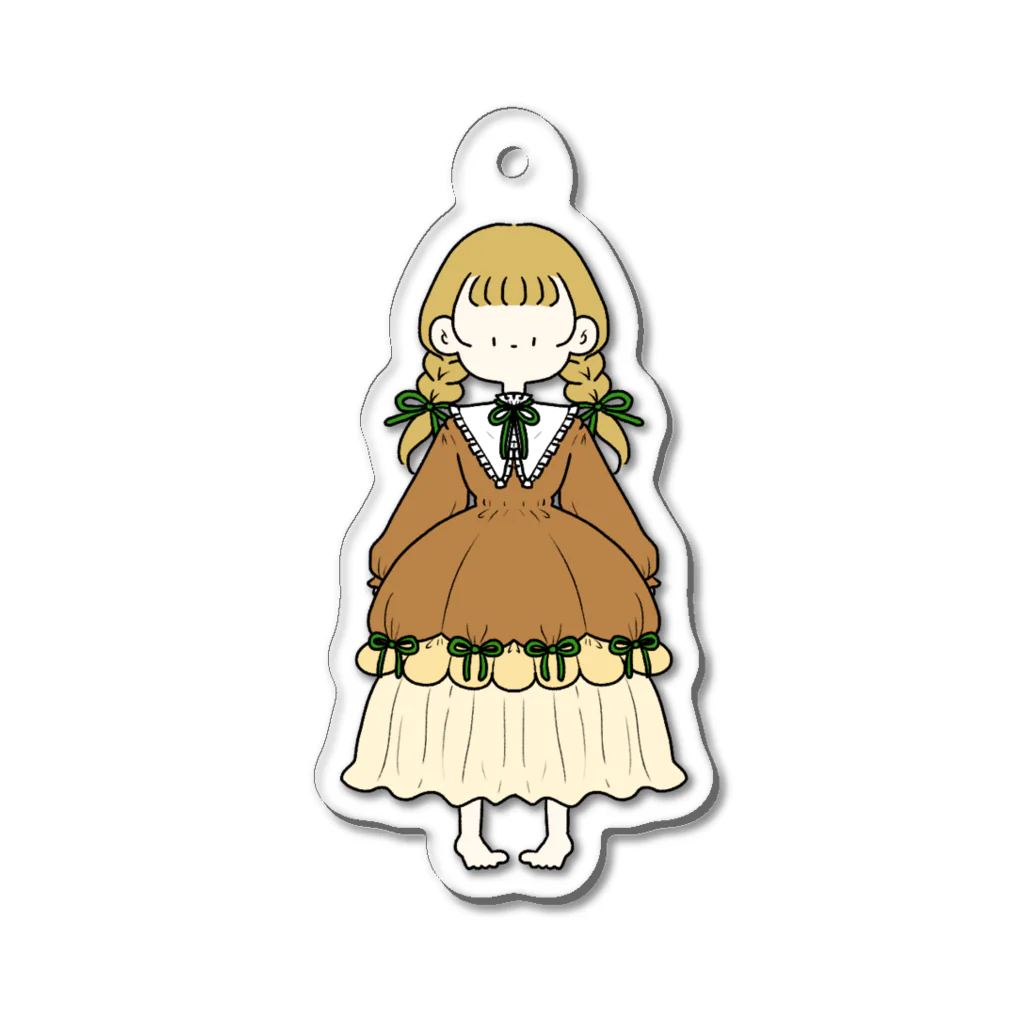 にか。の雑貨屋さん。の🎂チーズスフレちゃん。🎂 Acrylic Key Chain