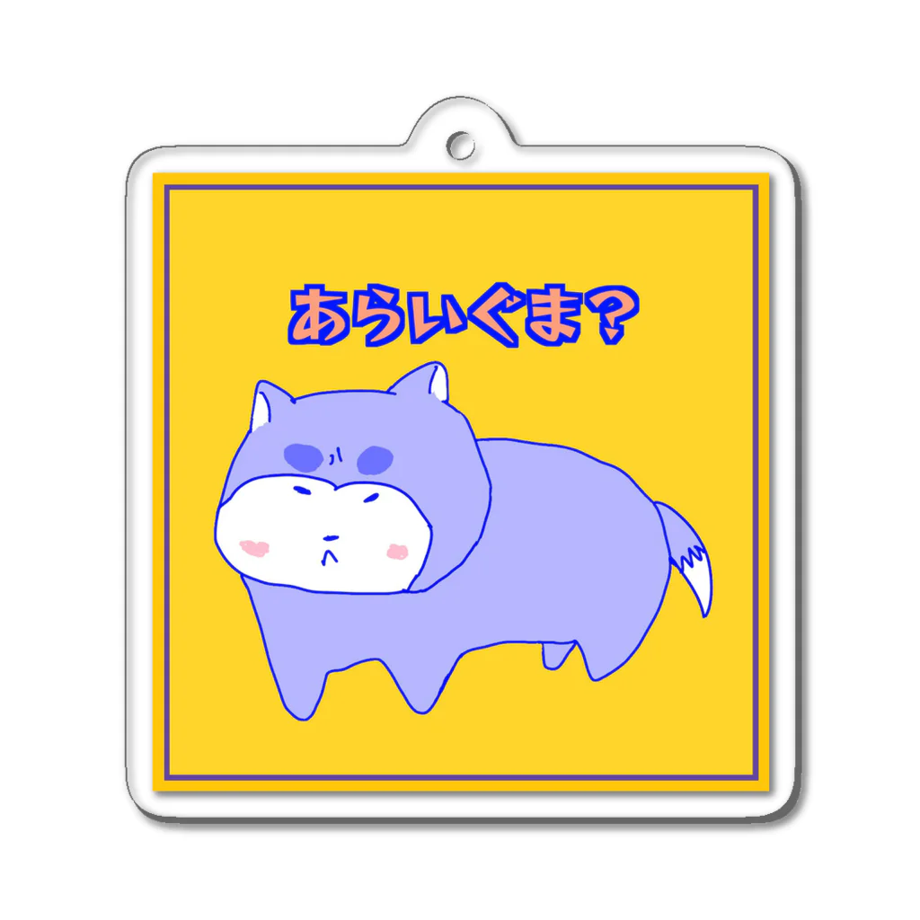 はつをのゆる絵のあらいぐま？ Acrylic Key Chain