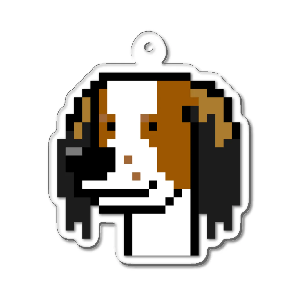 lily_dalmatianのLanaちゃん　pixel Acrylic Key Chain