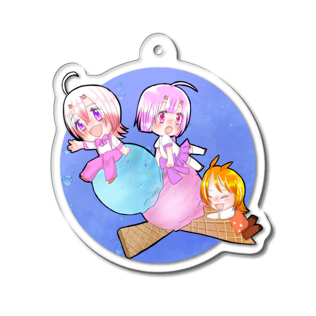 さみみのウミウシステッカー Acrylic Key Chain