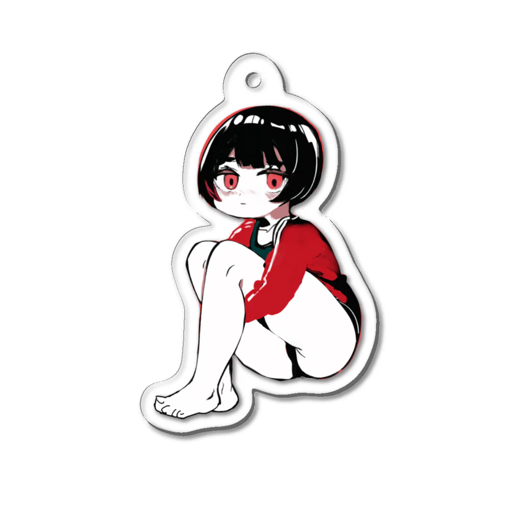 社員食堂ギラギラのでちゅわ Acrylic Key Chain