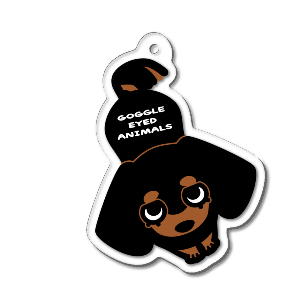 mana_shopのBLACK TAN_female Acrylic Key Chain