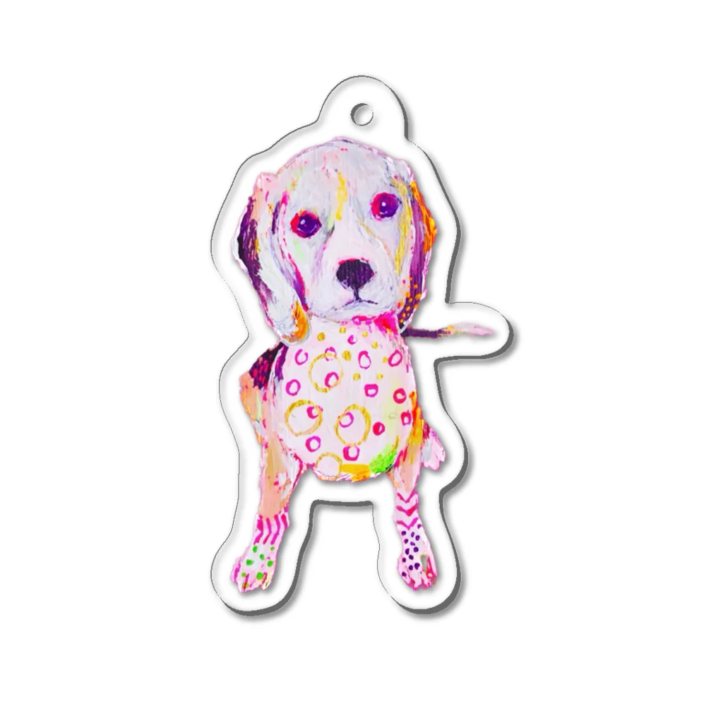 bonocoのLove Dog アクリルキーホルダー