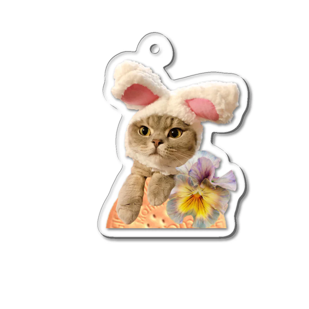 sumire-britishのうさねこ Acrylic Key Chain