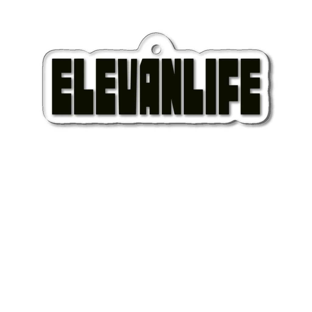 オンラインショップ「田んぼ」の「ELEVANLIFE」文字グッズ Acrylic Key Chain