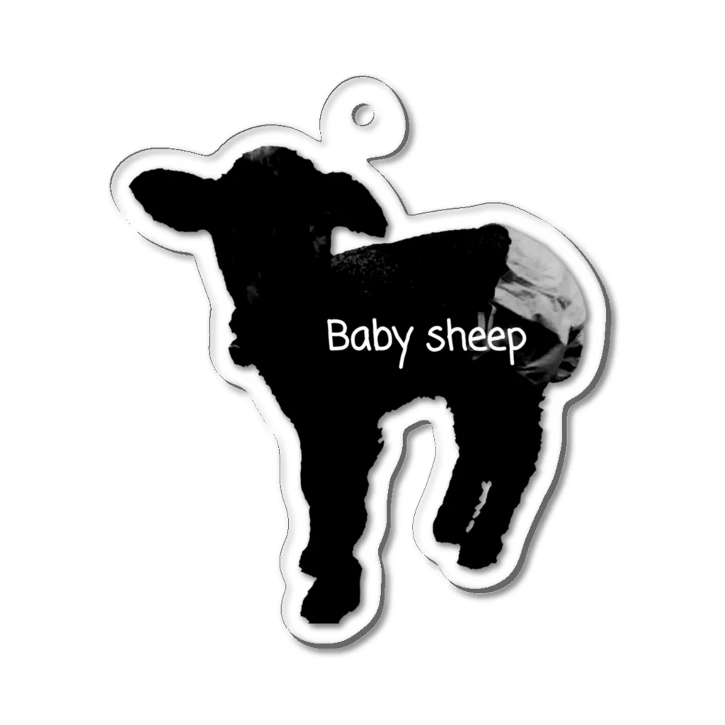 旅するナースのBaby sheep Acrylic Key Chain