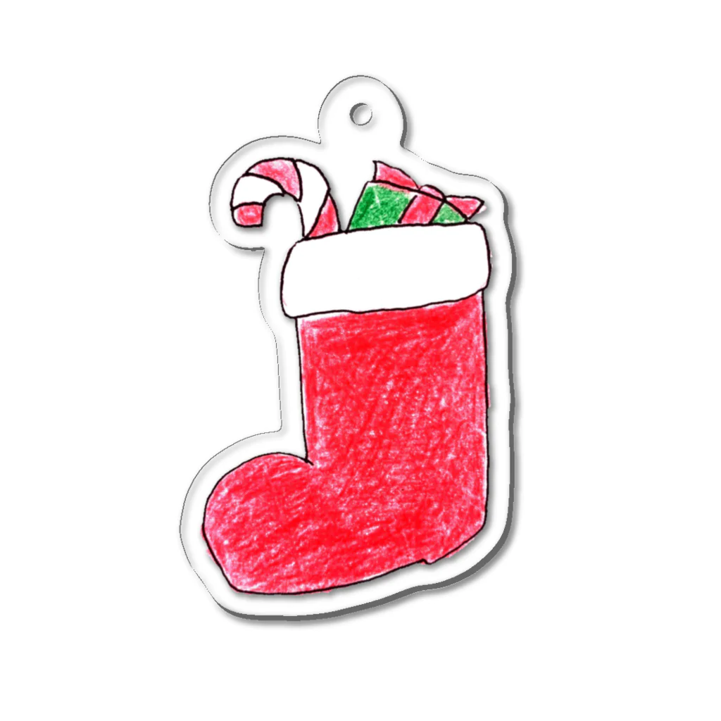 feee.co/フィー子(マーメイド)のクリスマスブーツ Acrylic Key Chain