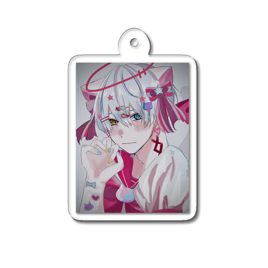 らーゆの🎀🤍くん Acrylic Key Chain