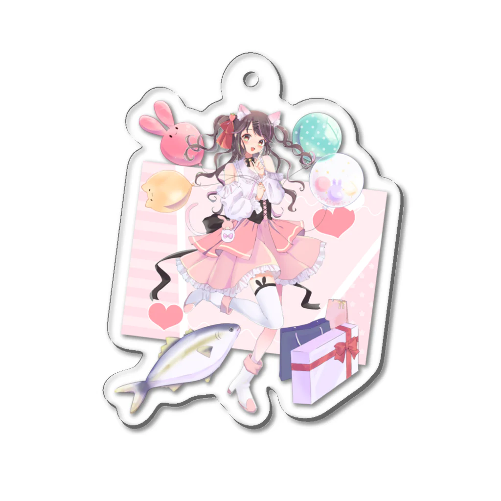 兎苺 みう🐇🍓の兎苺 みう🍓 2022年Birthday記念グッズ🎁 Acrylic Key Chain