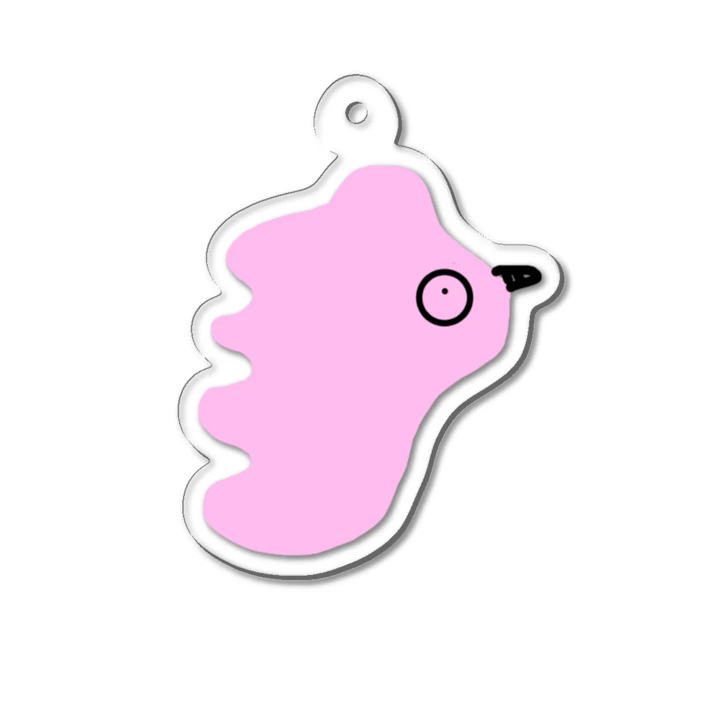 こんちゃん🦄の【傑作】こんちゃんのピンクのやつ Acrylic Key Chain