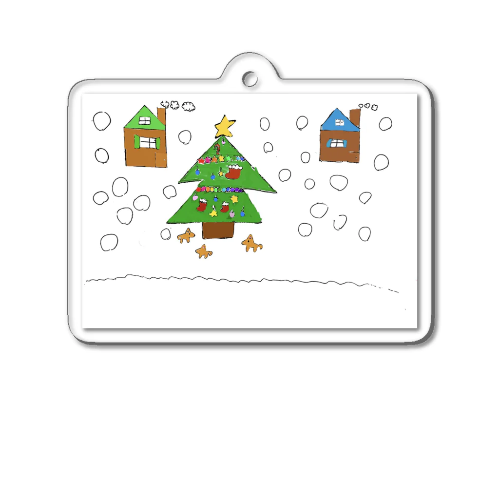 lukanose-kidsのクリスマス Acrylic Key Chain