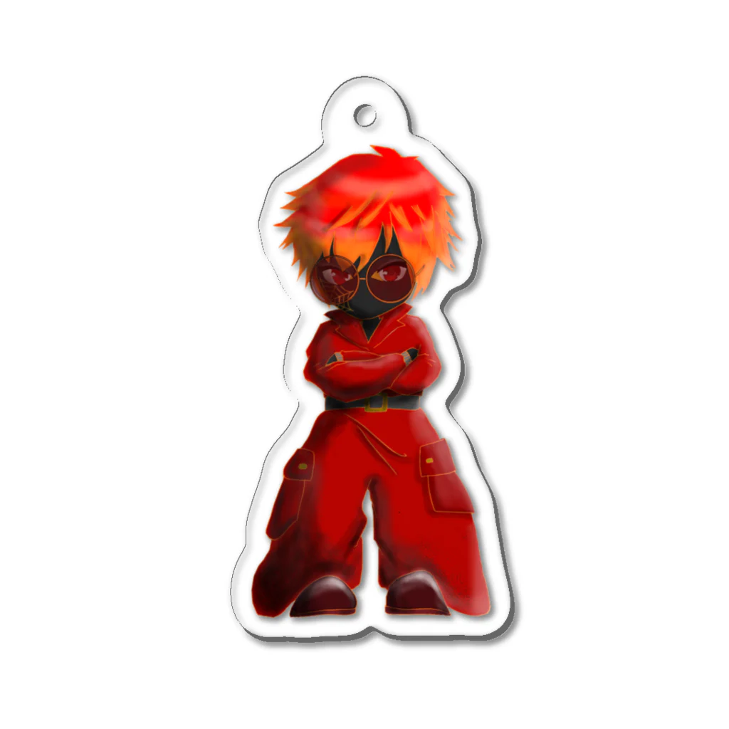 どらちゃんshopの漆黒龍3(裏ｺｰﾃｨﾝｸﾞ無) Acrylic Key Chain