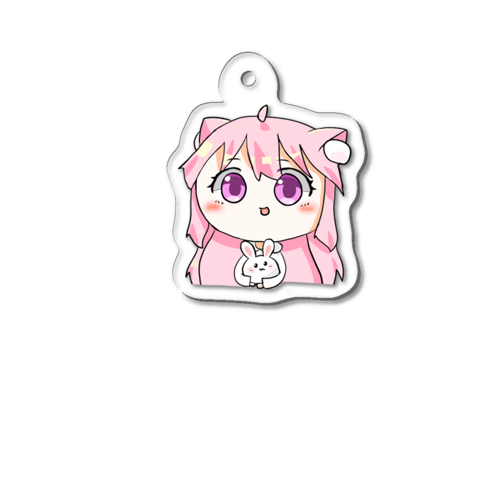 🌸朝美しるこ🌸のありがとうさぎ＆しるこ🐰 Acrylic Key Chain